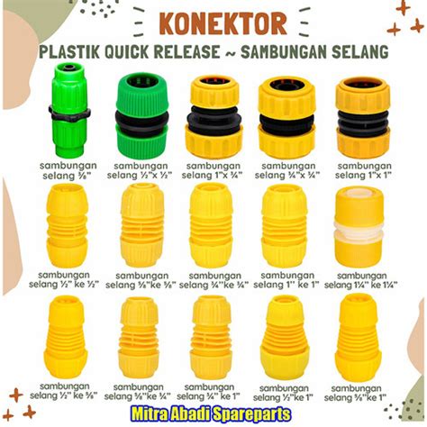 Jual Konektor Plastik Quick Release - Sambungan Selang Series - Selang ...