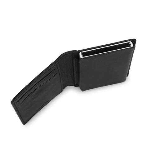 Men's Black Brand Logo Mechanical Card Wallet – Levis India Store