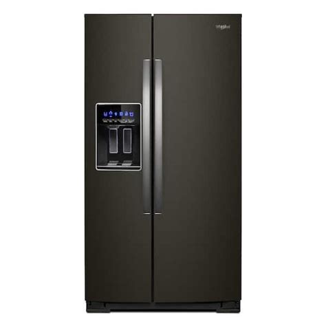 Buy 28 cu. ft. Side by Side Refrigerator in Fingerprint Resistant Black ...