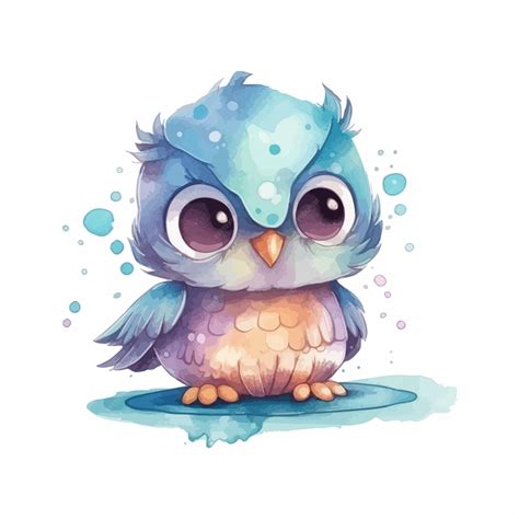 Cute Baby Owl Drawing