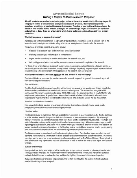 Image result for Science Project Proposal Example