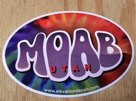 Tie Dye Moab Utah - Elevation Decals