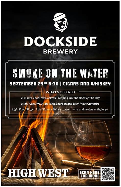 Smoke on the Water: Cigar & Whiskey Pairing at Dockside Brewery ...