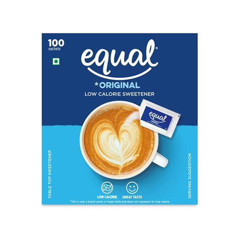 Equal Original Low Calorie Sweetener, 100 Sachets Price, Uses, Side ...