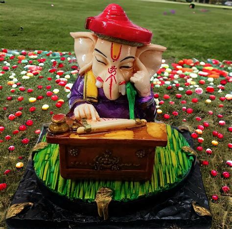 Buy Paradigm Pictures ganpati for Home Decor & House Welcoming Gift ...