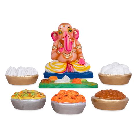 Giri - Ganapati Bhojanam Set | Small Kolu Dolls | Clay Dolls