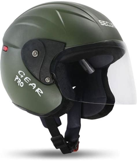 SECURE Open Face Safe Riding Motorbike Scooty Helmet For Men Women ...