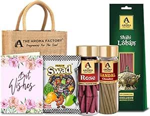 The Aroma Factory Best Wishes Gift Hamper Set (Swad Mix 25 Candy,Kesar ...