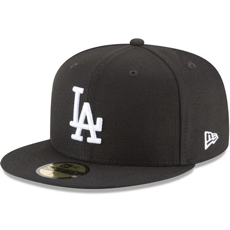 Men's New Era Black Los Angeles Dodgers 59FIFTY Fitted Hat - Walmart.com