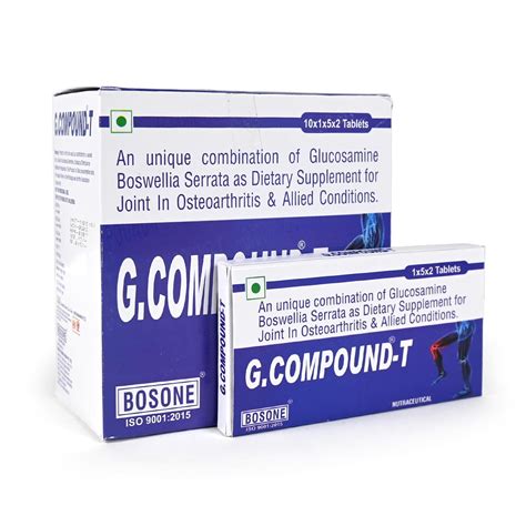 G Compound T Joint Health Supplement | Dual Action Red Blue Tablets ...