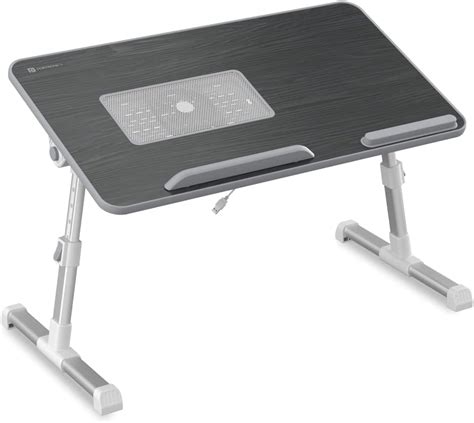 Portronics My Buddy Plus Adjustable Laptop Table with Built-in USB ...