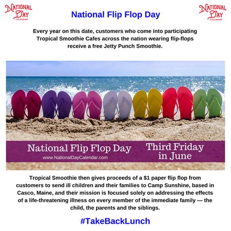 NATIONAL FLIP FLOP DAY | Wednesday After Memorial Day