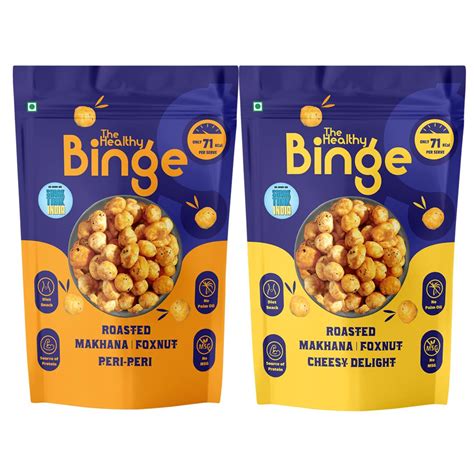 The Healthy Binge Roasted Makhana | As seen on Shark Tank India| Peri ...