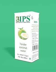 Bips tender Coconut water 200ml tetra pack *27 No Added Sugar : Amazon ...