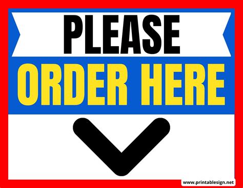 Order Here Signs Pack 20 | Business signs, Cafe sign, Now hiring sign