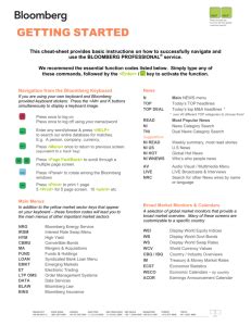 Image result for Advanced Bloomberg Functions