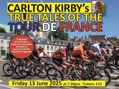 Carlton Kirbys True Tales of the Tour de France, Barn Theatre, Caterham ...