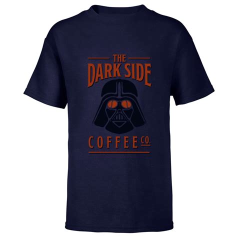 Star Wars Darth Vader The Dark Side Coffee Co Logo Funny - Short Sleeve ...