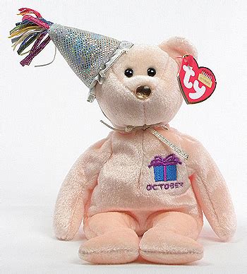 October (2nd birthday series) - Ty Beanie Babies bear