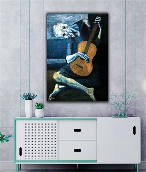 Pablo Picasso the Old Guitarist 1903 Canvas Print Wall Art,picasso ...