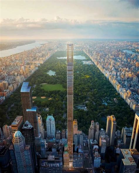 世界上最细长摩天大楼施坦威大厦竣工 曼哈顿西57街111号