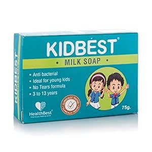 Buy HealthBest Kidbest Milk Soap for Kids | Anti-Bacterial | Normal ...