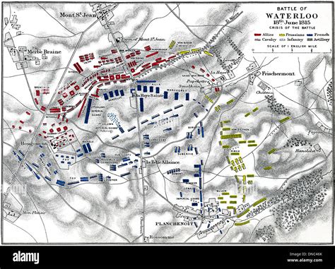 Battle of waterloo map hi-res stock photography and images - Alamy