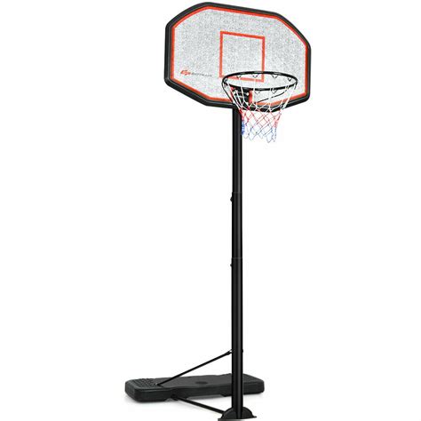 Costway 10ft 43'' Backboard In/outdoor Adjustable Height Basketball ...