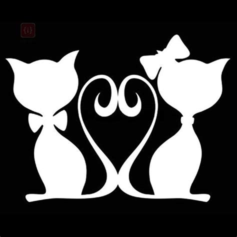 ISEE 360®Cats Love Pet Cat Car Stickers Decals Motorcycle Fun Car ...