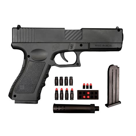 Gex Shooting Gun with Magzine & Foam Bullets for Kids | Plastic Gun ...