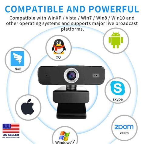 Buy HD Webcam USB Web Camera High Definition with Microphone Conference ...