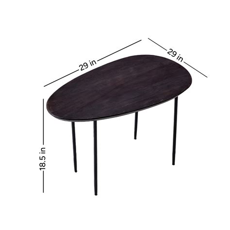 Buy Elemental Wood & Metal Table Set Online at Best Price in India ...