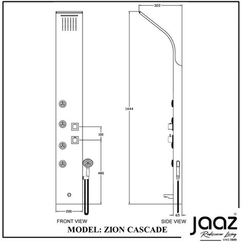 SHOWER PANEL | ZION for Bathroom Shower Area