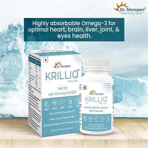 Buy DR. MOREPEN KRILLIQ KRILL OIL CAPSULES WITH COENZYME Q10 FOR ...