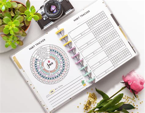 Habit Tracker Habits Journal Chart Daily Monthly Routine Log - Etsy