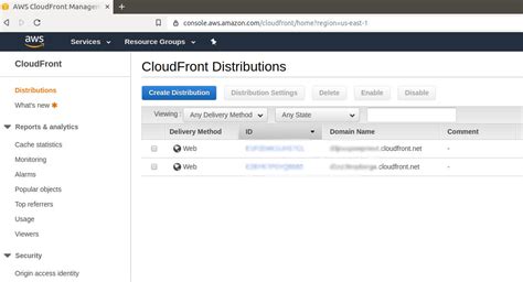 Image result for Amazon CloudFront Distribution