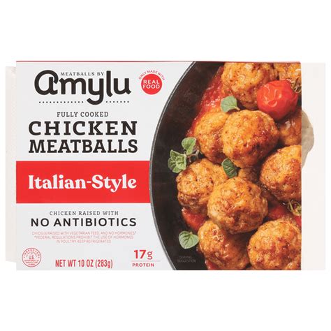 Amylu Chicken Meatballs, Italian-Style (10 oz) Delivery or Pickup Near ...
