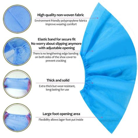 Disposable Non-Woven Shoe Cover (Pack of 100) Superior Quality – Dental ...