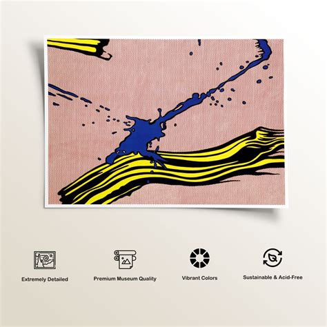 Buy Brushstroke with Spatter Pop Art Painting & Art Print Online India ...