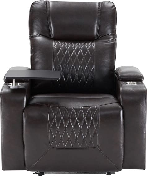 GREATPLANINC Motion Power Recliner with Usb Charging Port, Side Arm Storage Recliner Chair with ...