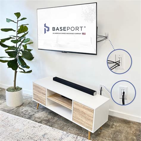 Buy BASEPORT Brush Wall Plate with Low Voltage Mounting Bracket - White ...