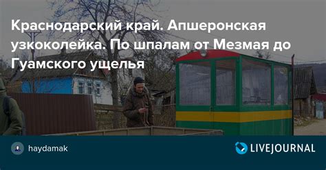 Краснодарский край. Апшеронская узкоколейка. По шпалам от Мезмая до ...