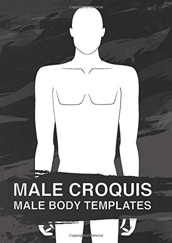 Buy Male Croquis Male Body Templates: Male fashion croquis sketchbook ...