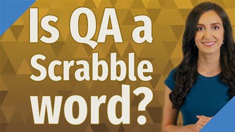 Is QA a Scrabble word? - YouTube