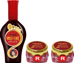 KEYA SETH AROMATHERAPY 100% Natural Dust Sindoor Red 2Pcs & Natural ...