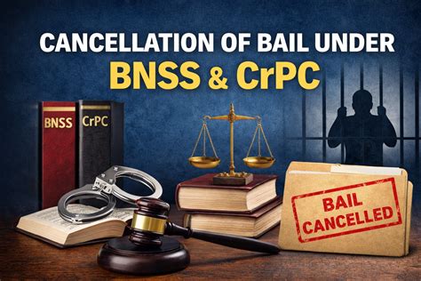 Cancellation of Bail Under BNSS & CrPC: Legal Grounds