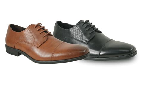 Mens Dress Shoes Suit Tuxedo Black or Cognac Shoe - Tuxedos Online