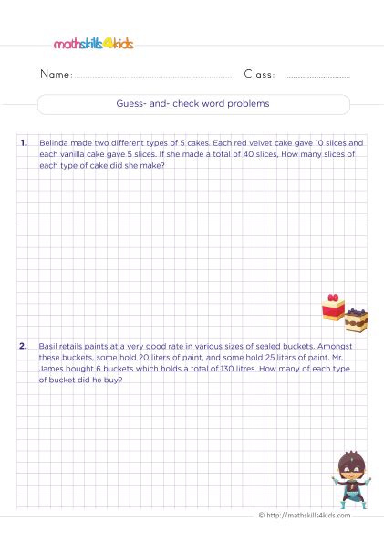 Class 5 Math Problems 的图像结果