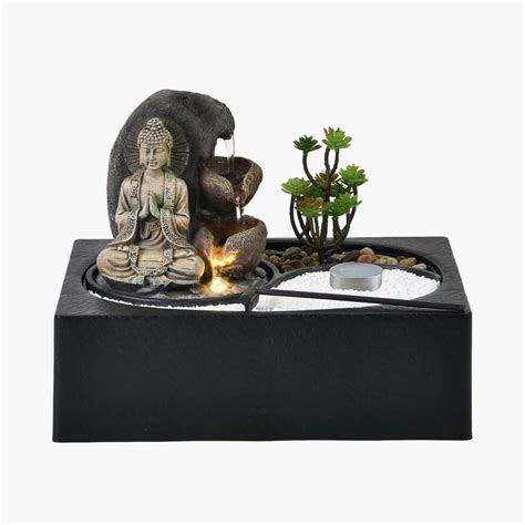 Buy Corsica Cascade Polyresin Buddha Fountain- 29x21x22cm from Corsica ...