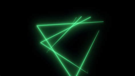 Abstract neon polygons in black space. Lasers lines moving in a circle 38529968 Stock Video at ...